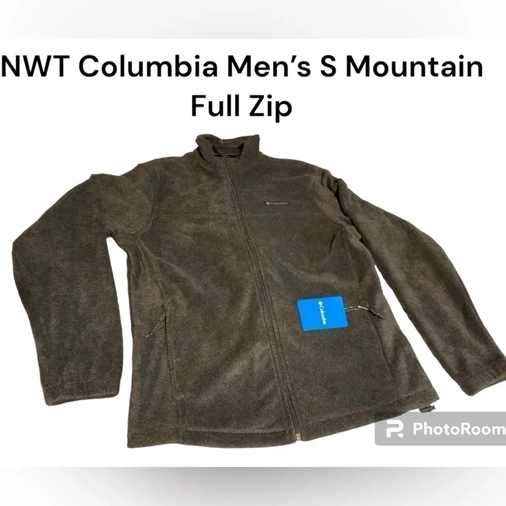 NWT Men’s Columbia full zip fleece jacket Small EENS Mountain style